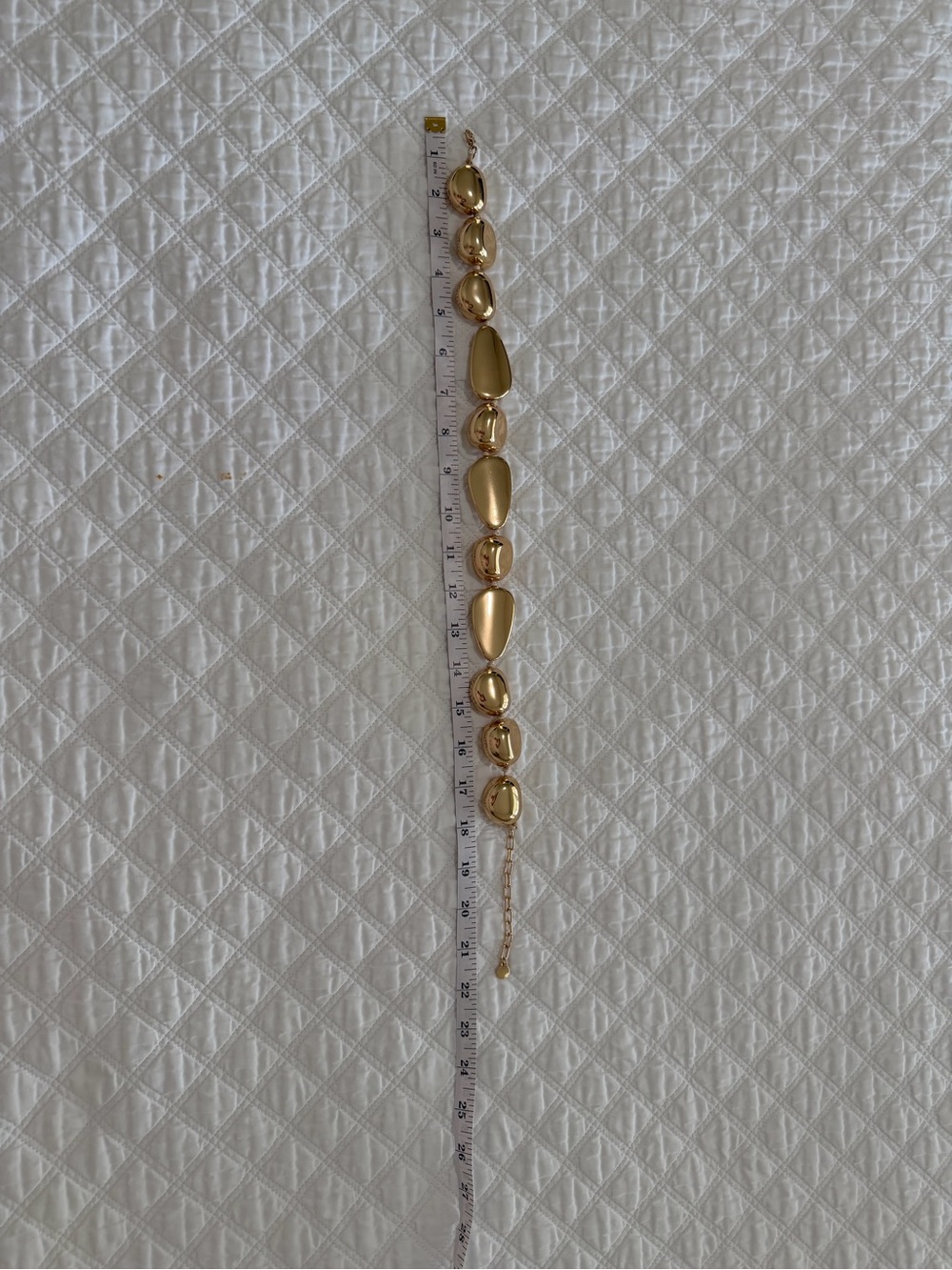 Gold-tone Chunky Pebble Necklace - Women Jewelry - Picture 5 of 5